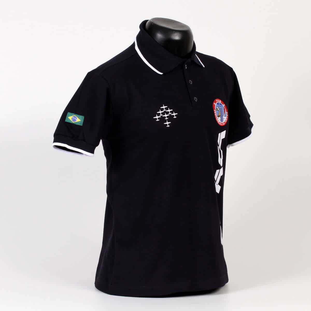 Camisa Polo Fumaça Masculina Azul - Imagem 2