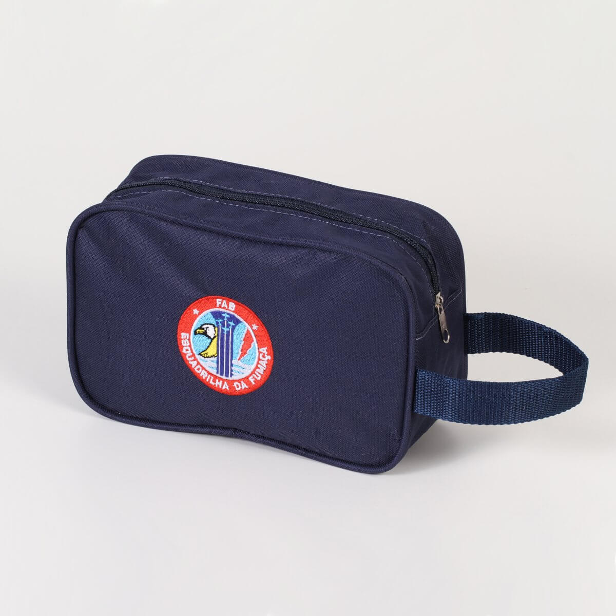 Necessaire Azul com Logotipo da Esquadrilha da Fumaça