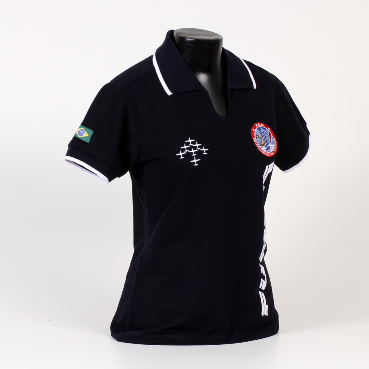Camisa Polo Fumaça Feminina Azul - Imagem 2